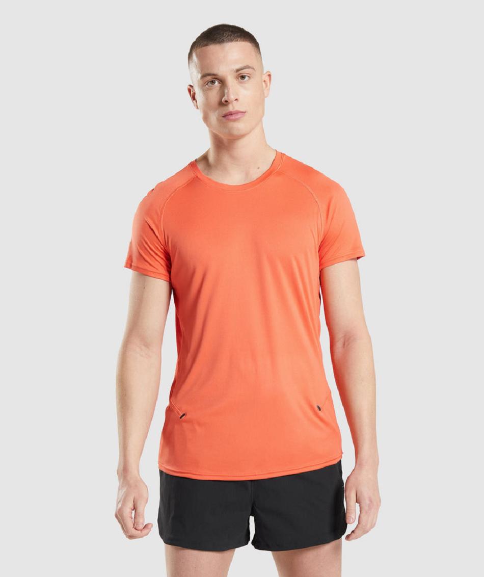 Gymshark Speed Evolve Muške T Shirts Narančaste | HR 2349BEX